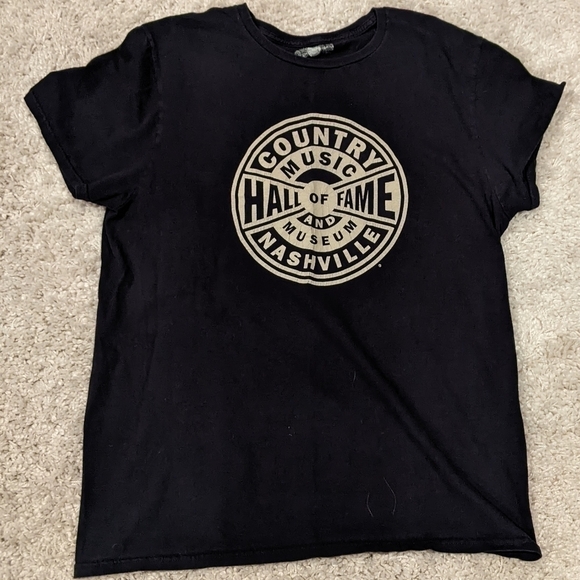 Vintage Country Music Hall of Fame T-Shirt Black Large - Picture 1 of 4